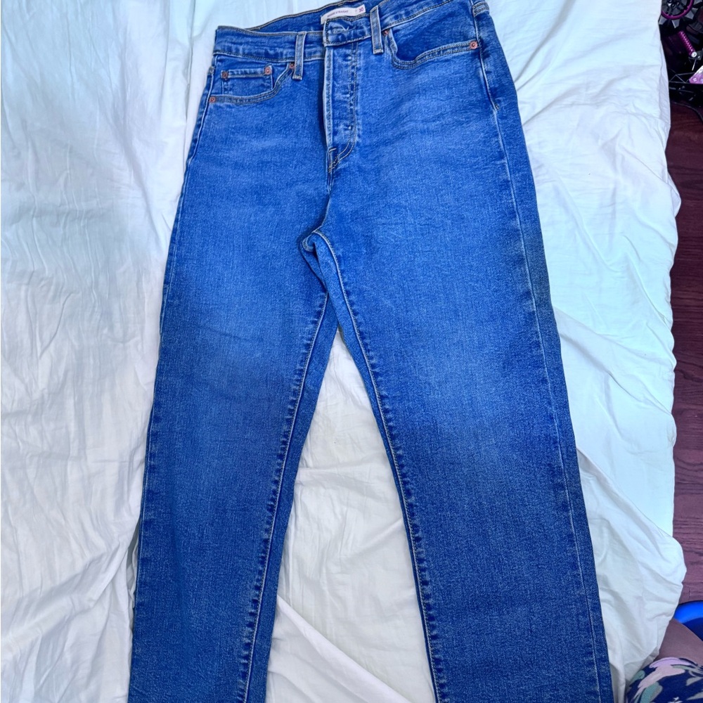 Levi's Blue Straight Leg Jeans Timeless Style